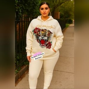 New Ed Hardy Set - Cream